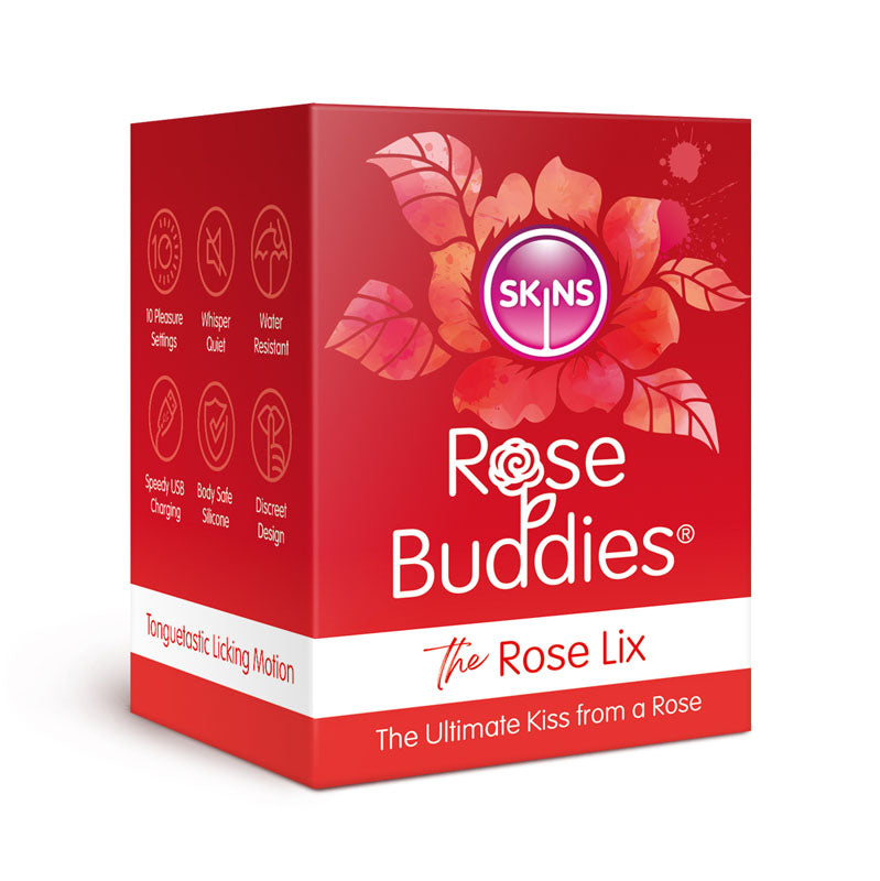 Skins Rose Buddies - The Rose Lix -  USB Rechargeable Flicking Rose Stimulator