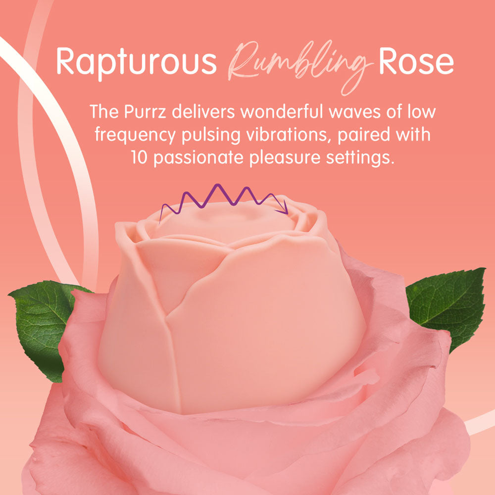 Skins Rose Buddies - The Rose Purrz - Light  USB Rechargeable Pulsing Rose Stimulator