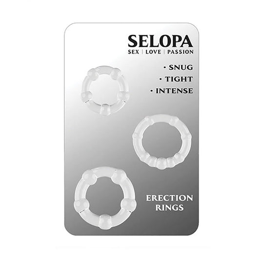 Selopa ERECTION RINGS -  Cock Rings - Set of 3