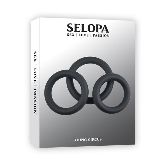 Selopa 3 RING CIRCUS -  Cock Rings - Set of 3 Sizes