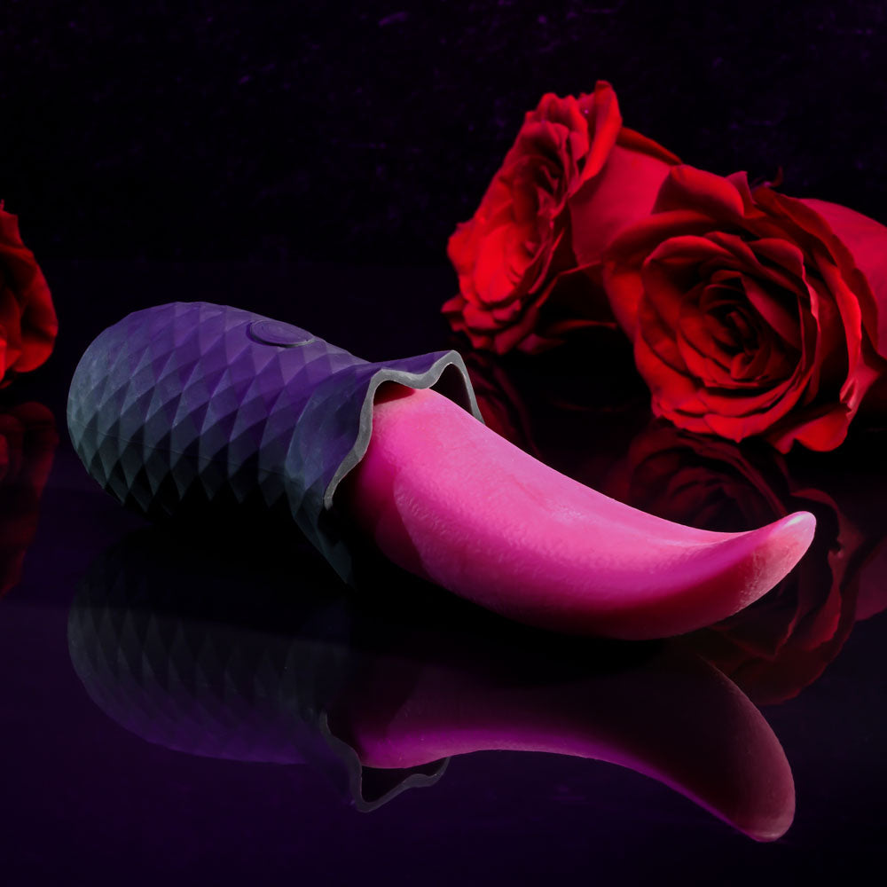 Selopa TONGUE TEASER - /Black USB Rechargeable Vibrating Tongue Stimulator