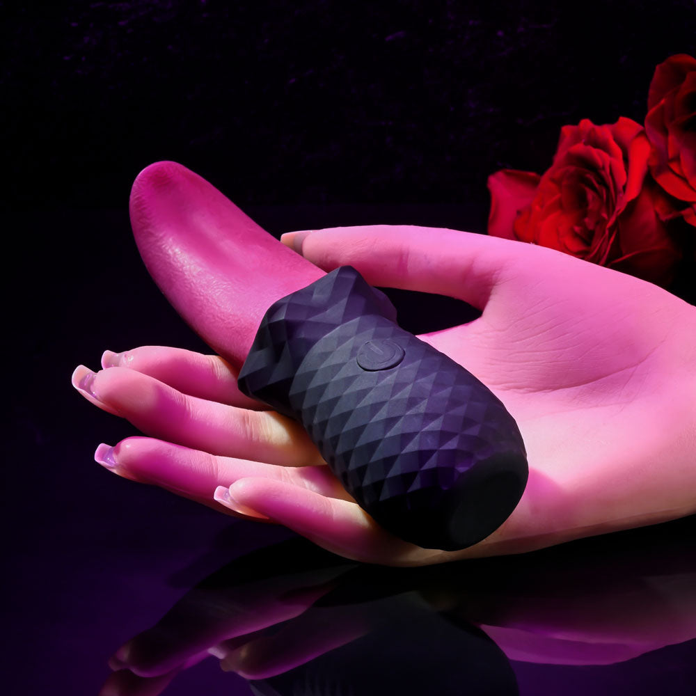Selopa TONGUE TEASER - /Black USB Rechargeable Vibrating Tongue Stimulator