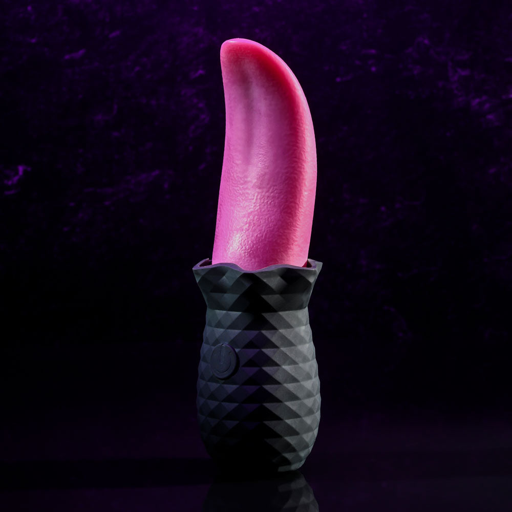 Selopa TONGUE TEASER - /Black USB Rechargeable Vibrating Tongue Stimulator