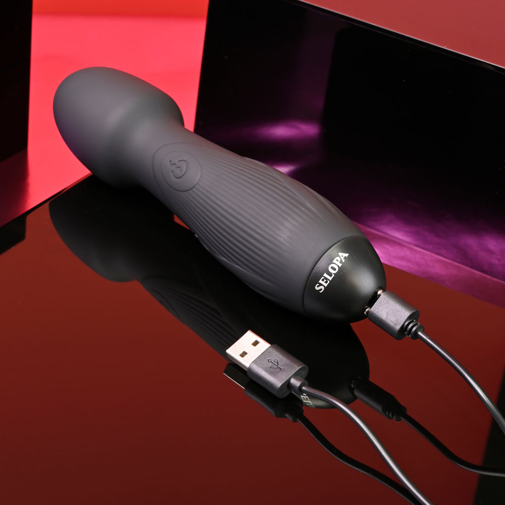 Selopa POWER TRIP -  18.8 cm USB Rechargeable Massage Wand