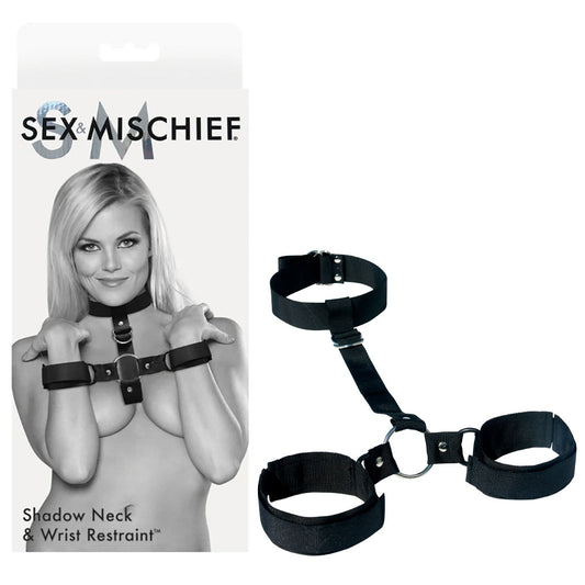 Sex & Mischief Shadow Neck and Wrist Restraint -  Restraints