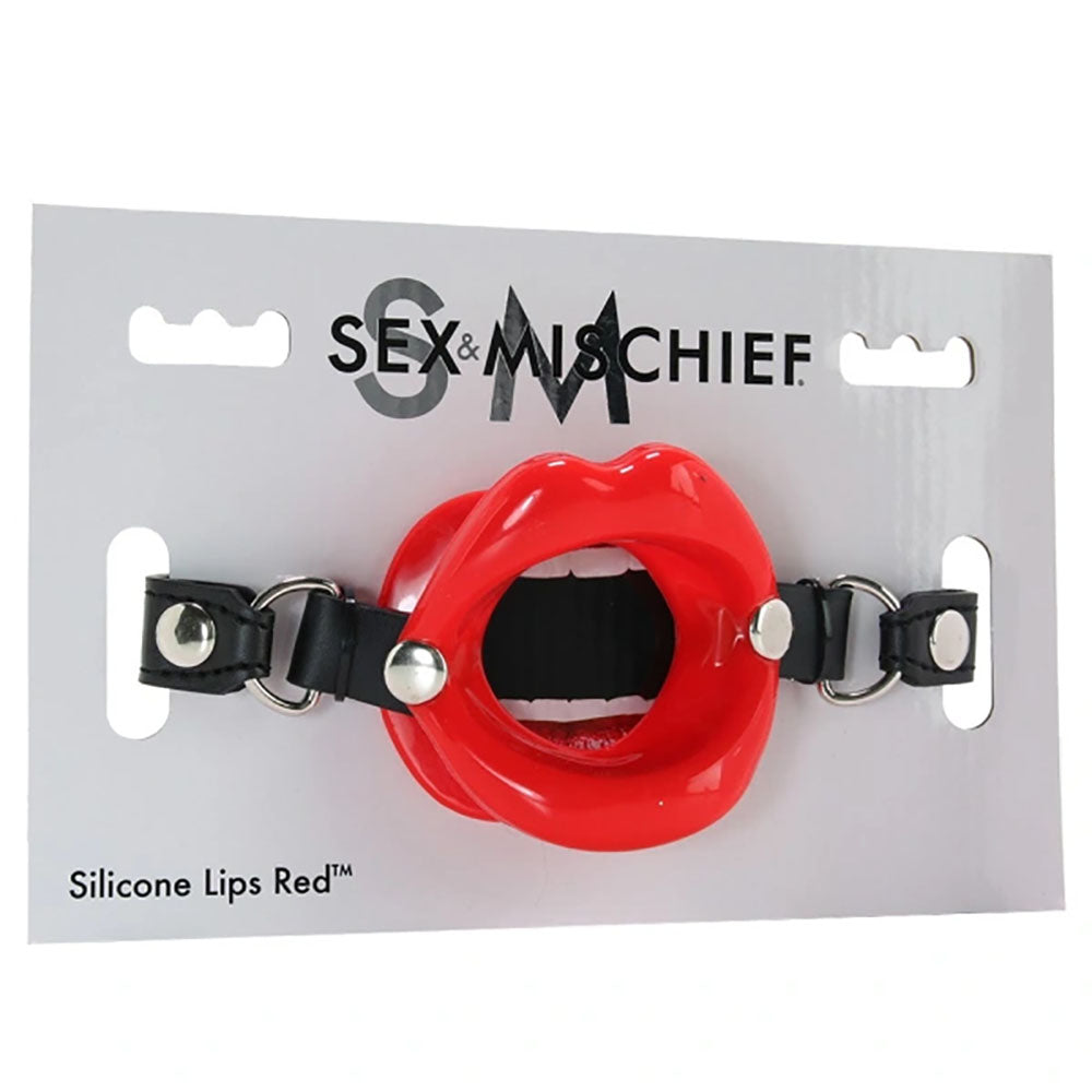 Sex & Mischief Silicone Lips Mouth Gag -  -  Mouth Restraint