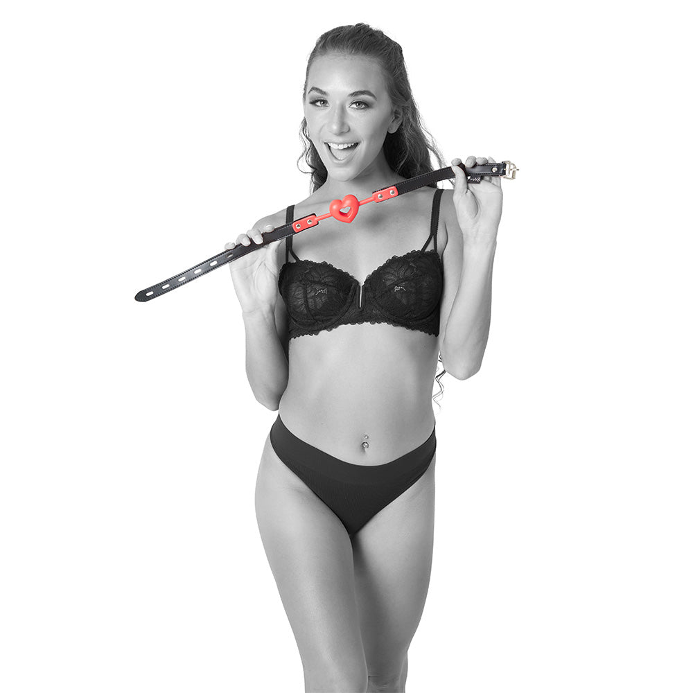 Sex & Mischief Amor Ball Gag - /Black Mouth Restraint
