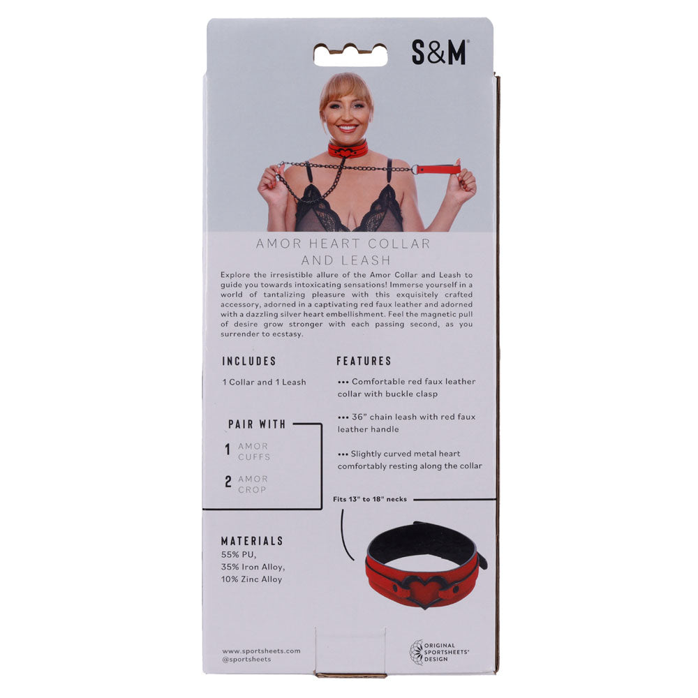 Sex & Mischief Amor Collar and Leash -  Restraint