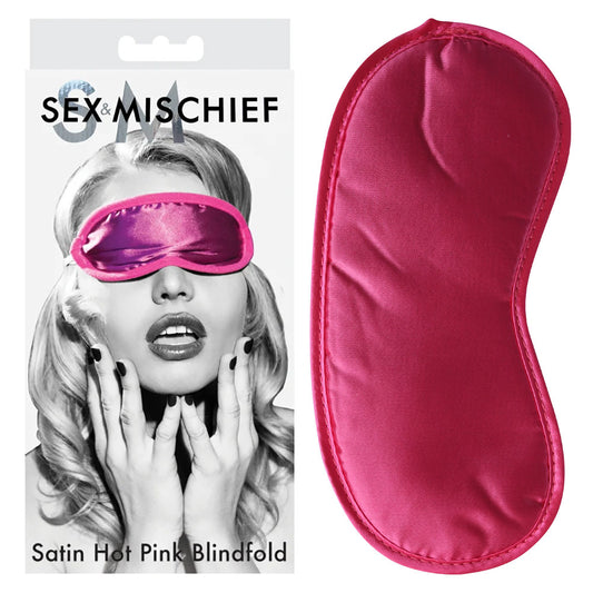 Sex & Mischief Satin Blindfold Hot  - Hot  Blindfold