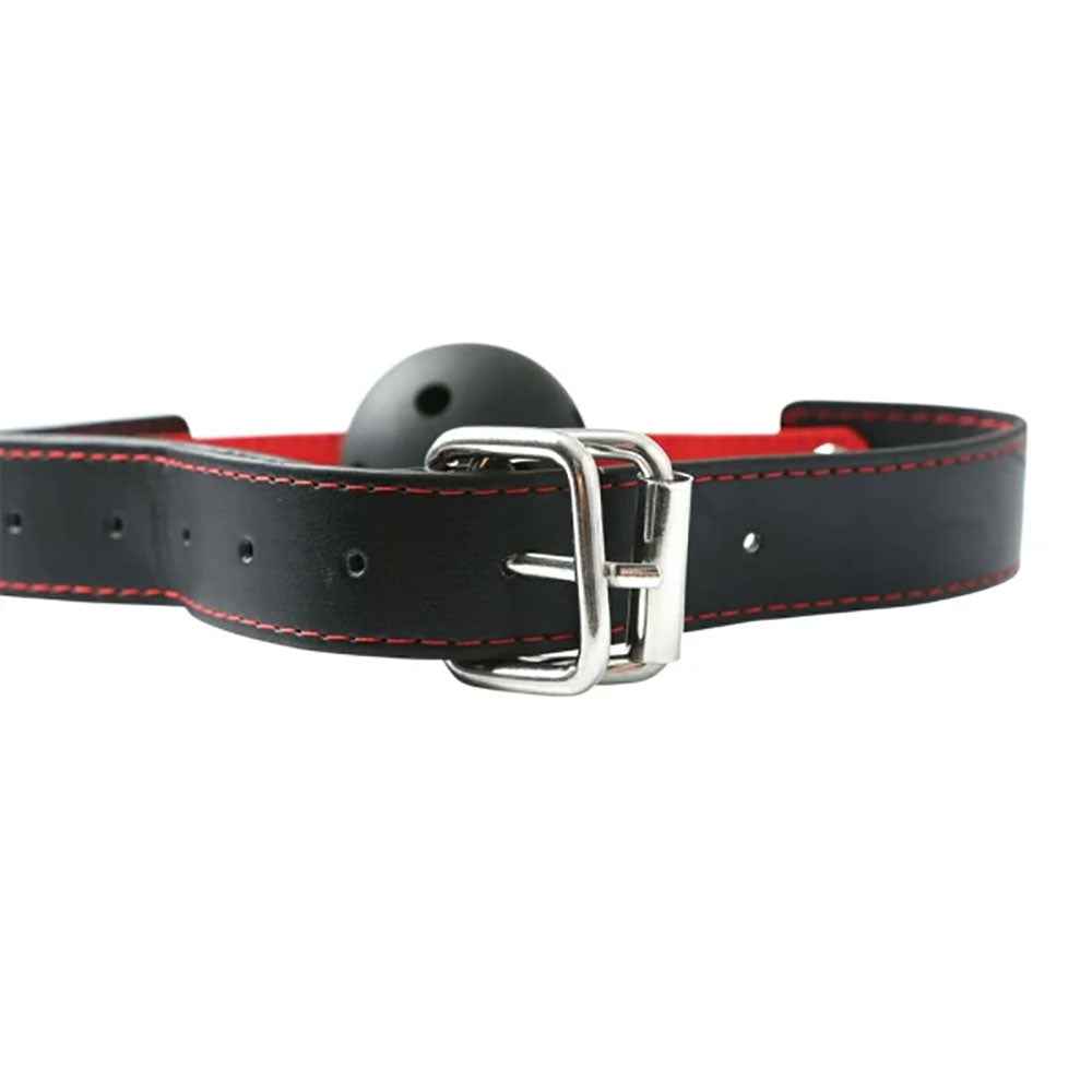 Sex & Mischief Hush Ball Gag - /Red Mouth Restraint