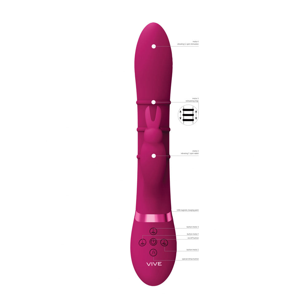 VIVE Sora -  -  24.2 cm USB Rechargeable Rabbit Vibrator