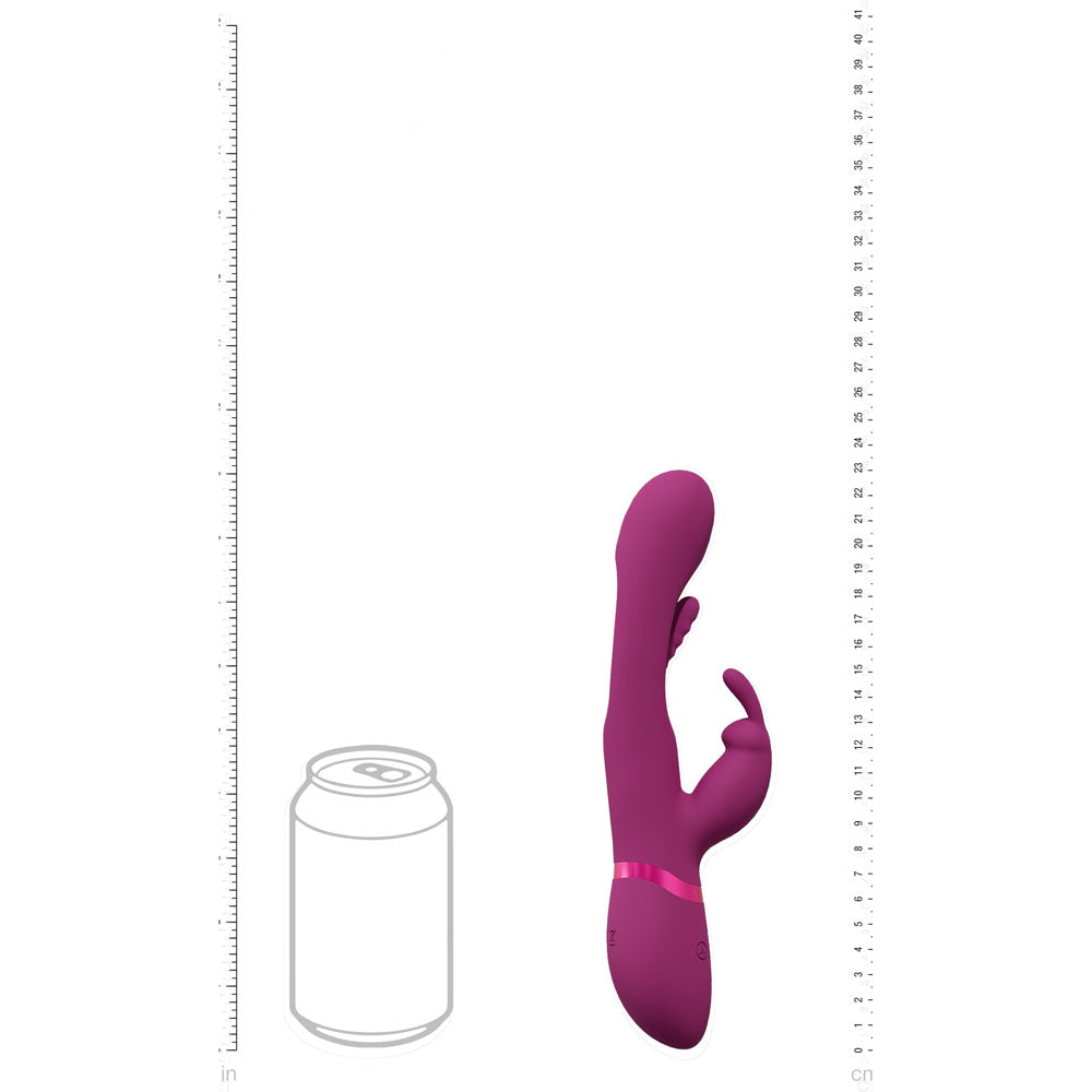 VIVE Mika -  -  23.2 cm USB Rechargeable Rabbit Vibrator with Flapping Shaft