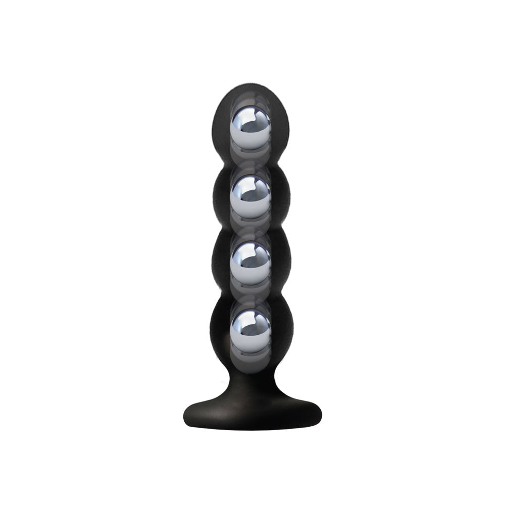 VERS Liquid Silicone Suction Plug -  16.5 cm Butt Plug with Internal Steel Balls