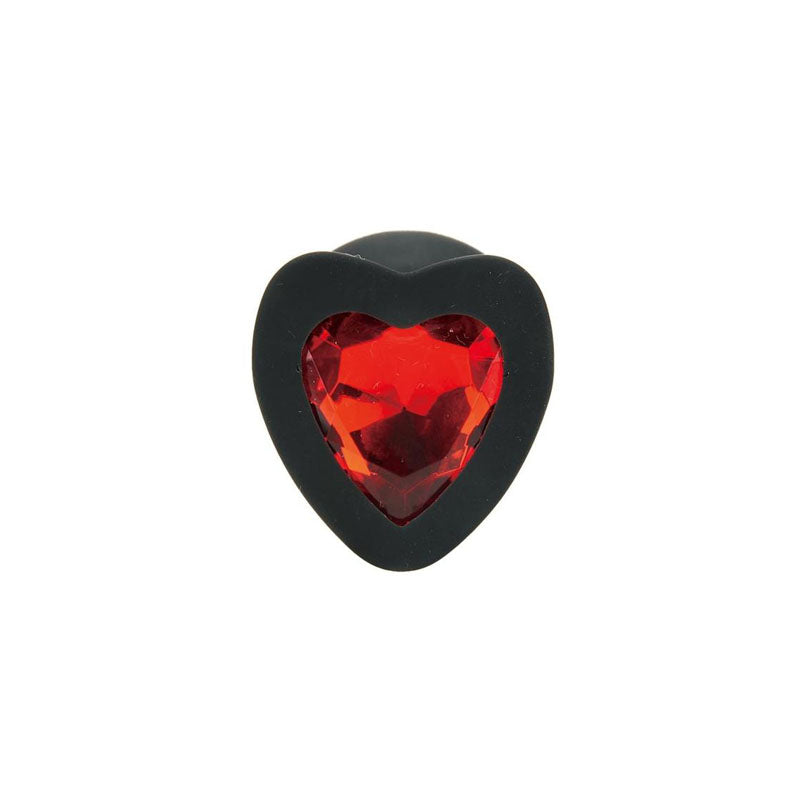 WhipSmart Heartbreaker 3PC Silicone Crystal Heart Anal Training Set -  Butt Plugs with Heart Gem Bases - Set of 3 Sizes