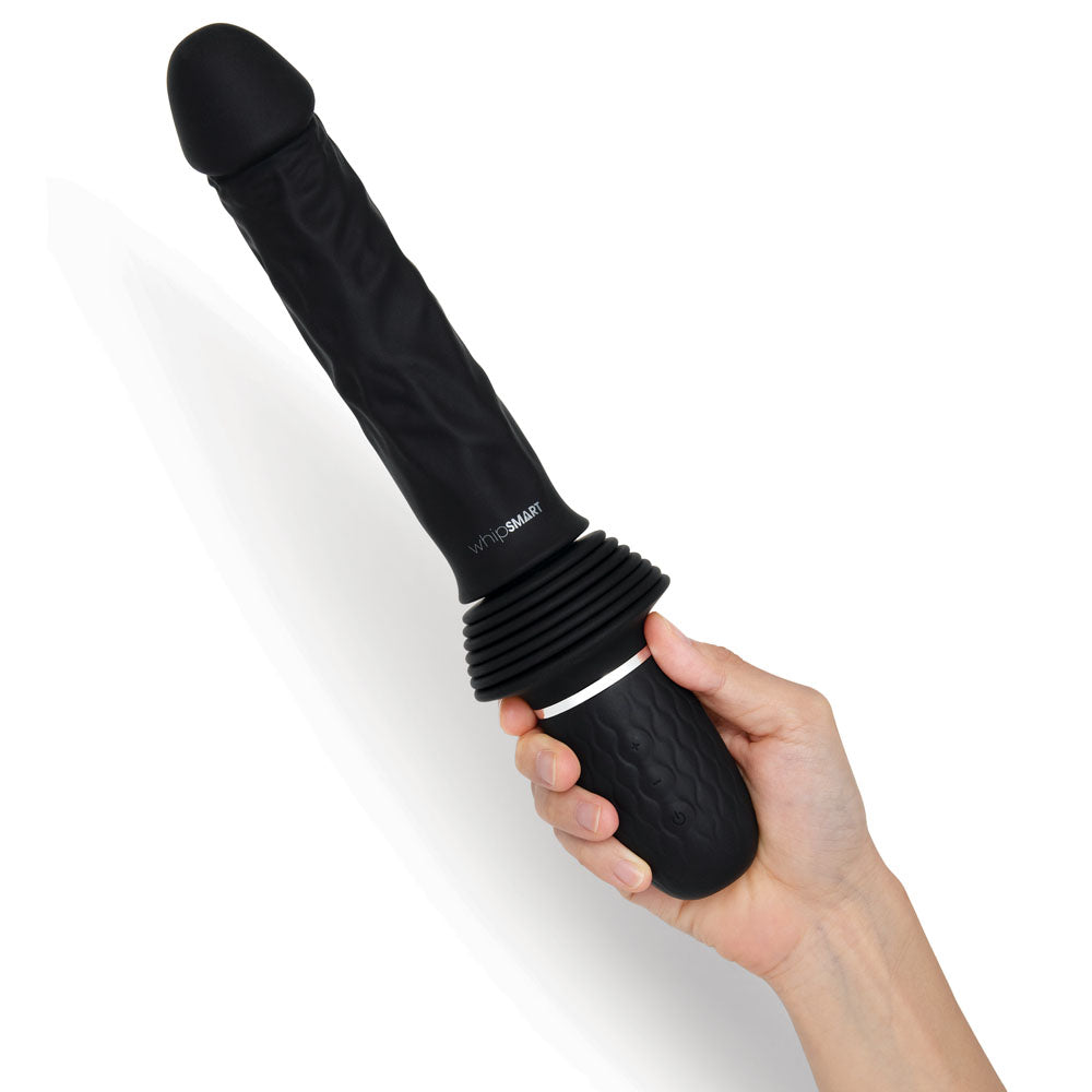 WhipSmart Thrusting Cock -  30 cm USB Rechargeable Thrusting Vibrator with Suction Mount
