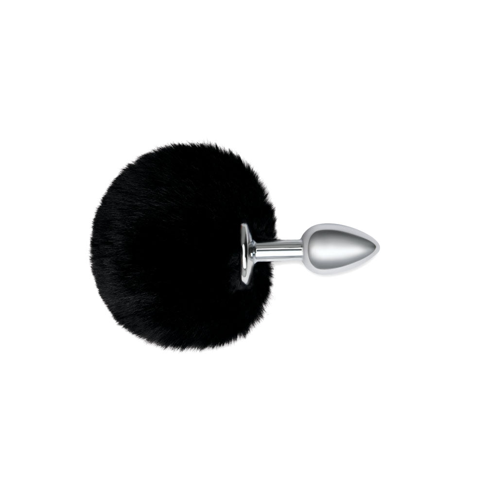 WhipSmart Furry Tales  Bunny Tail - Metal 6.3 cm Butt Plug with  Bunny Tail