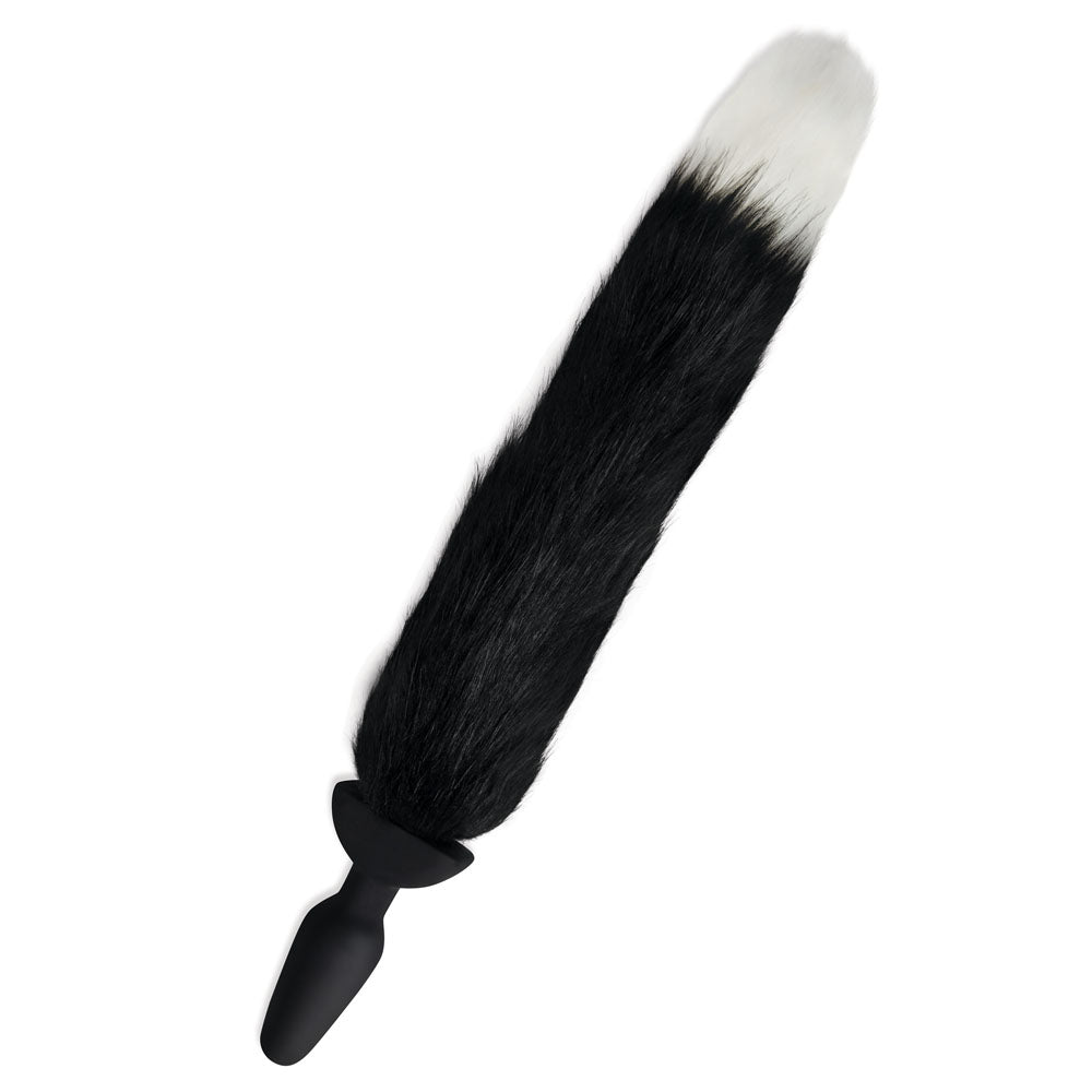 WhipSmart Furry Tales Silicone Foxtail Rechargeable Butt Plug -  9.5 cm Vibrating Butt Plug with  Fox Tail & Remote Control