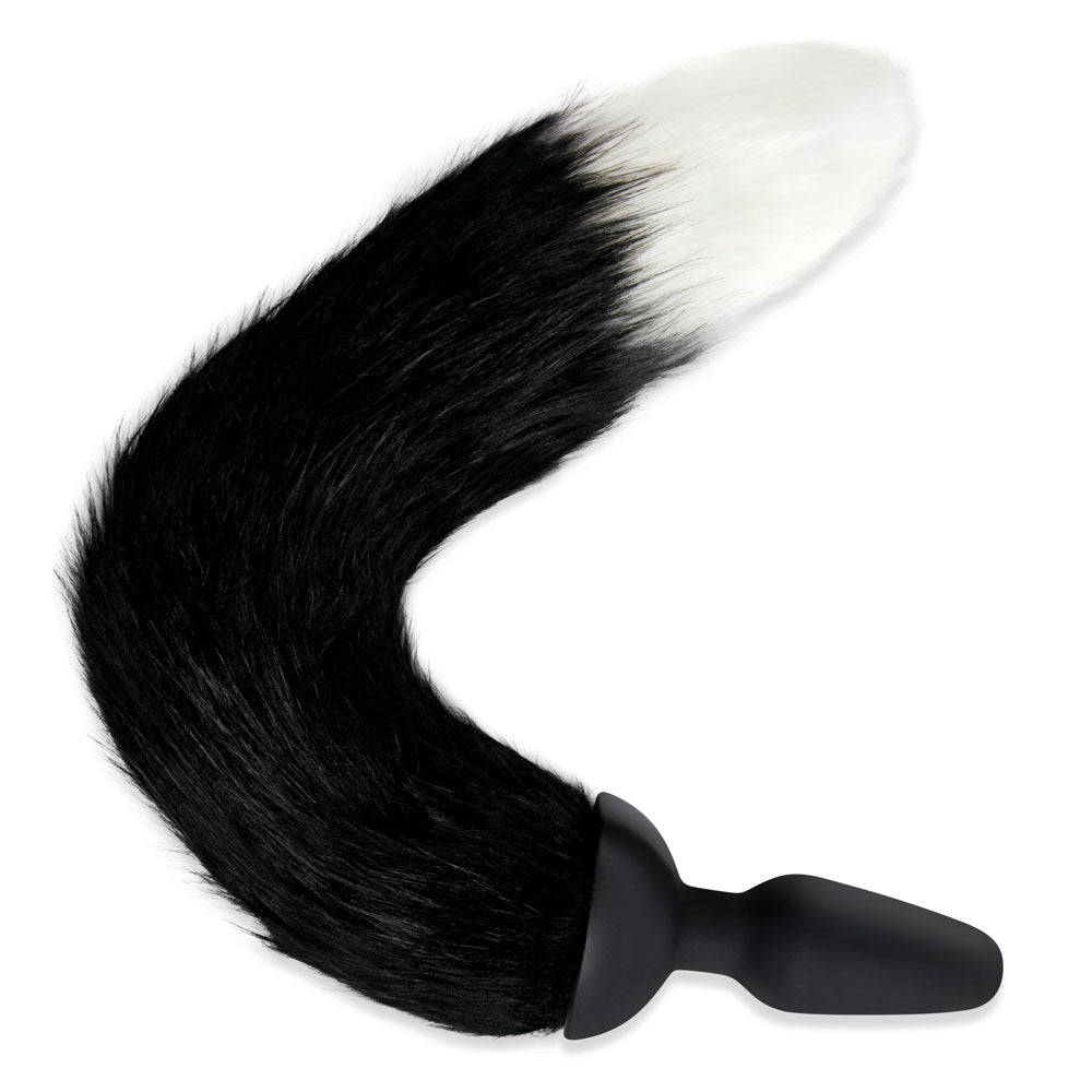 WhipSmart Furry Tales Silicone Foxtail Rechargeable Butt Plug -  9.5 cm Vibrating Butt Plug with  Fox Tail & Remote Control