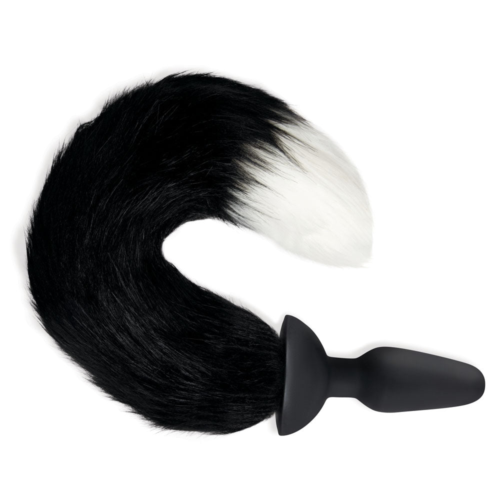WhipSmart Furry Tales Silicone Foxtail Rechargeable Butt Plug -  9.5 cm Vibrating Butt Plug with  Fox Tail & Remote Control