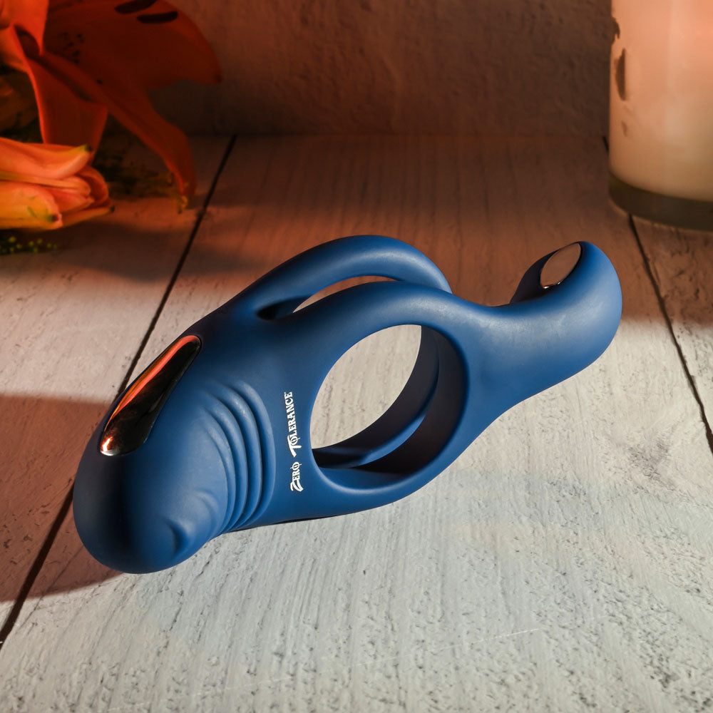 Zero Tolerance RING AROUND THE ROSY - Navy  USB Rechargeable Cock Ring