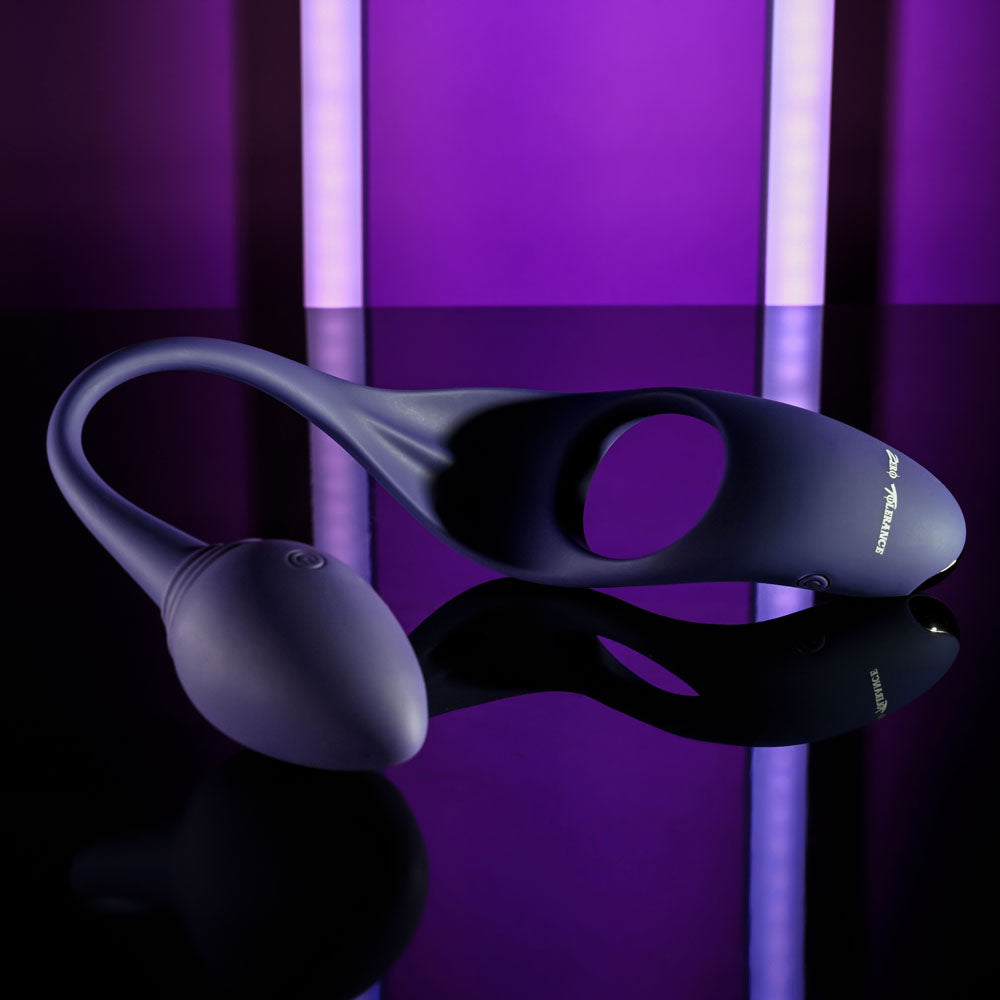 Zero Tolerance TIP TO TAIL -  USB Rechargeable Vibrating Butt Plug with Vibrating Cock Ring