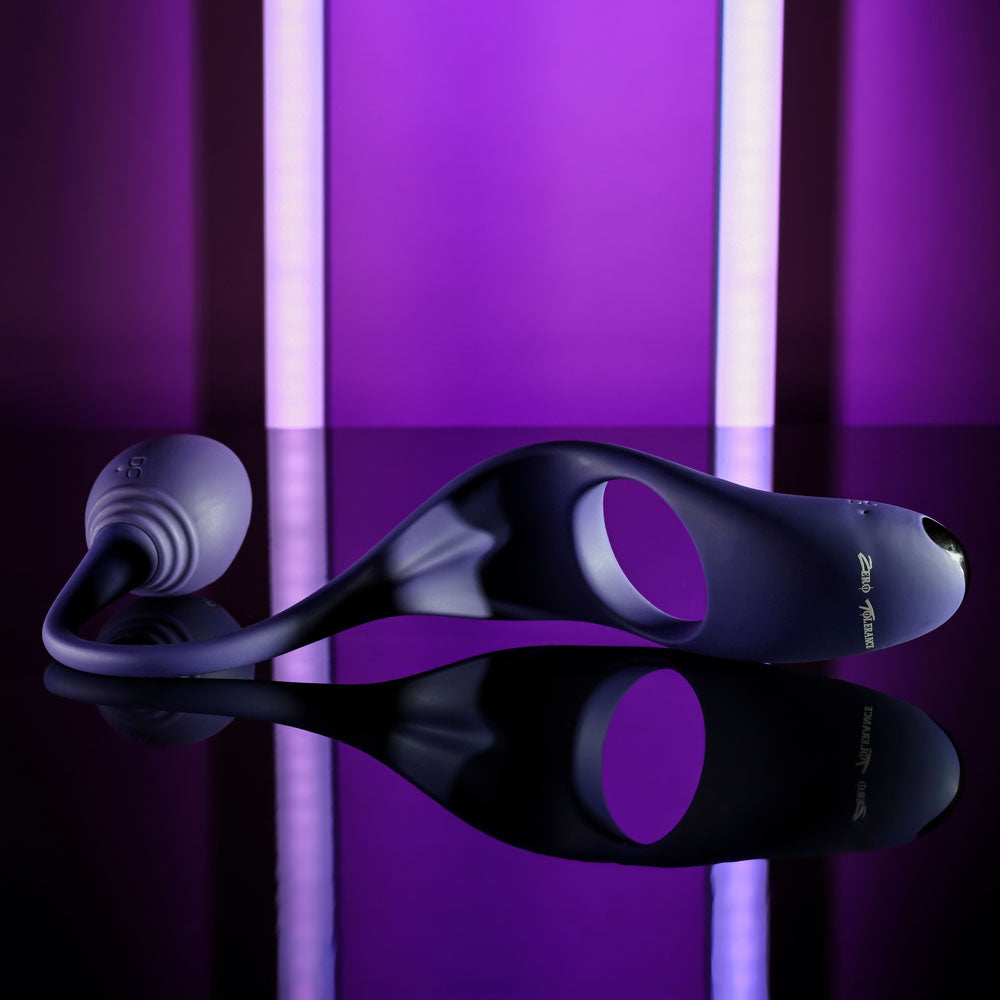 Zero Tolerance TIP TO TAIL -  USB Rechargeable Vibrating Butt Plug with Vibrating Cock Ring